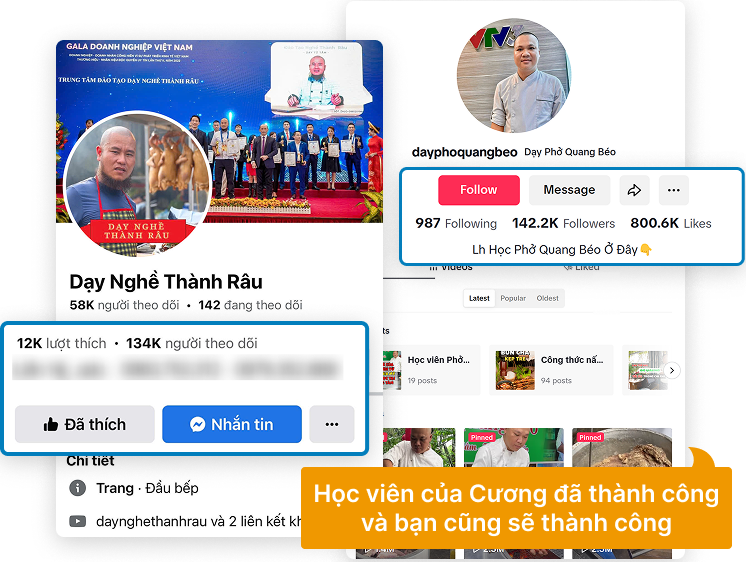 thành công của học viên